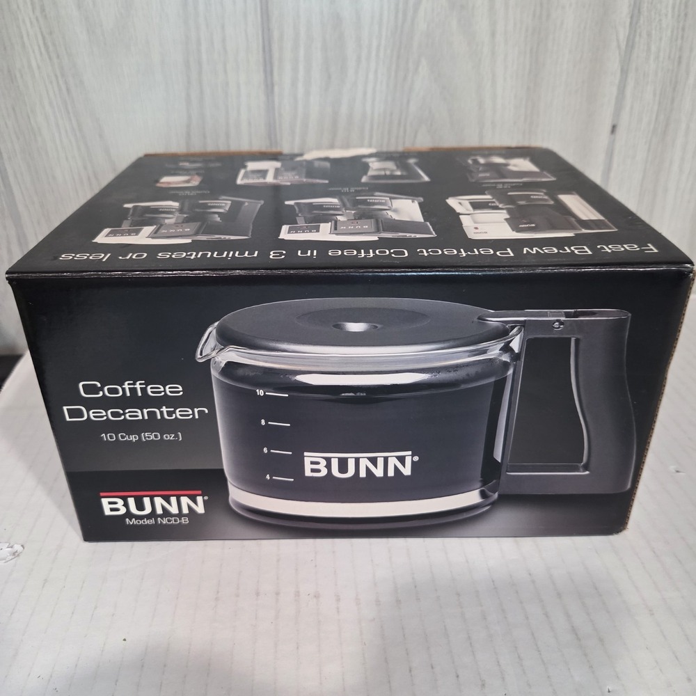 Bunn Model NCD-B 10 Cup Replacement Part Glass Coffee Pot Decanter